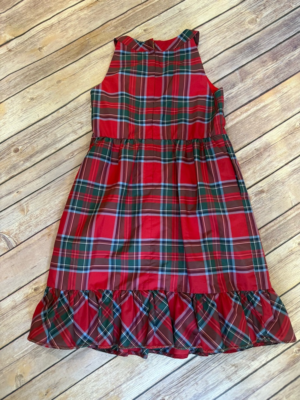 Vineyard Vines Red and Green Plaid Holiday Dress